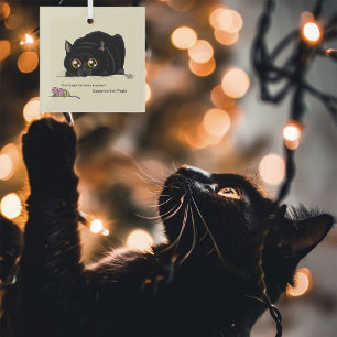 Adorno De Cristal Kitty Butt-Wiggle