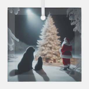 Adorno De Cristal La belleza de los Navidades con pañuelos nuevos y 