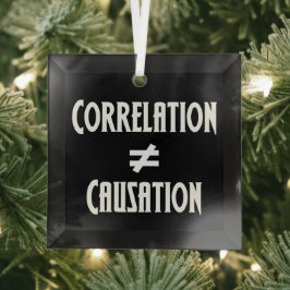 Adorno De Cristal La correlación no es igual a causa de ciencia dive