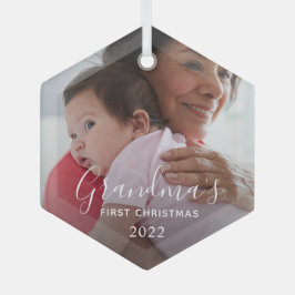 Adorno De Cristal La primera Navidad de la abuela