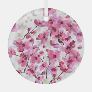 Adorno De Cristal Las Flores De Cerezo Rosa No Tienen Maravilla.