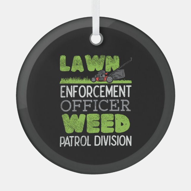 Adorno De Cristal Lawn Mower (Anverso)