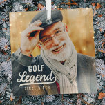 Adorno De Cristal Leyenda de golf desde su nacimiento Graciosa cosec<br><div class="desc">El diseño está compuesto por una tipografía de estilo vintage - Graciosa Humorous - Golf Legend Since Birth.</div>