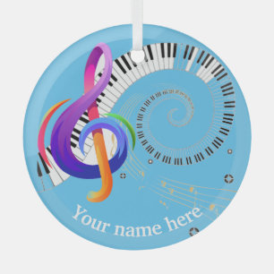 Adorno De Cristal Línea de música