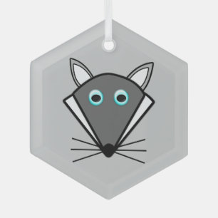 Adorno De Cristal Lobo de Halloween