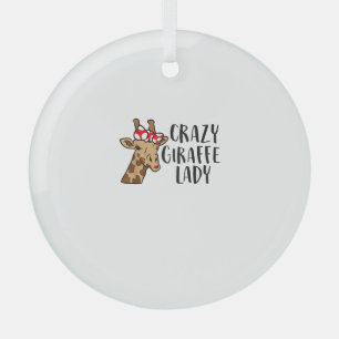 Adorno De Cristal Locas jirafas de mujeres
