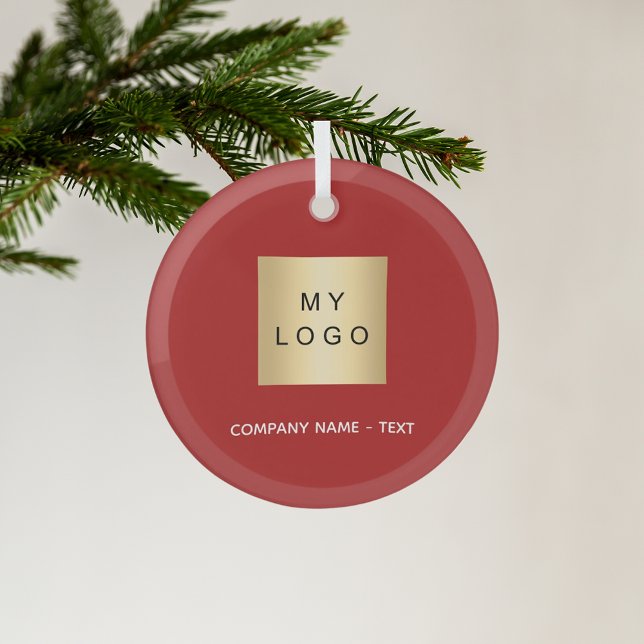 Adorno De Cristal Logo de la empresa de negocios blanca roja (Subido por el creador)