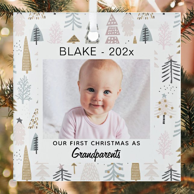 Adorno De Cristal Los abuelos primero Navidades, Baby Photo Keepsake (Subido por el creador)