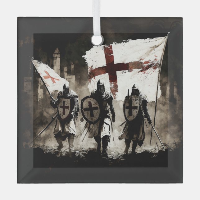 Adorno De Cristal Los Caballeros Templarios entran a la Ciudad Santa (Anverso)