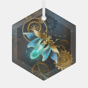 Adorno De Cristal Luciérnaga Steampunk