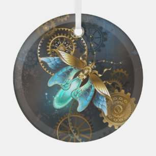 Adorno De Cristal Luciérnaga Steampunk