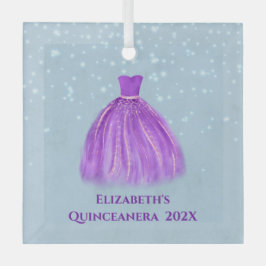 Adorno De Cristal Magenta Quinceanera se viste de azul estrellado co