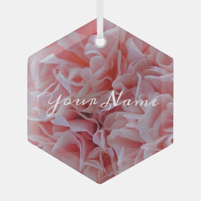 Adorno De Cristal Mallow rosa (Anverso)