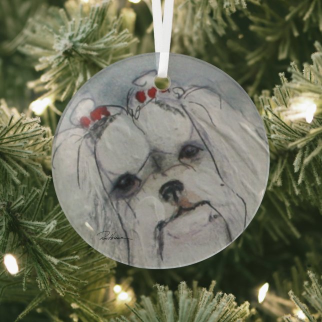 Adorno De Cristal Maltés por Hevener (in situ)