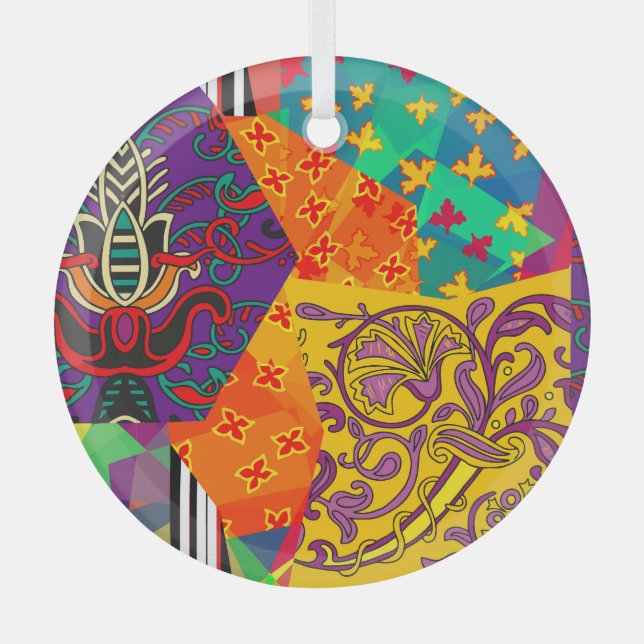 Adorno De Cristal Mandala festiva india turca (Anverso)