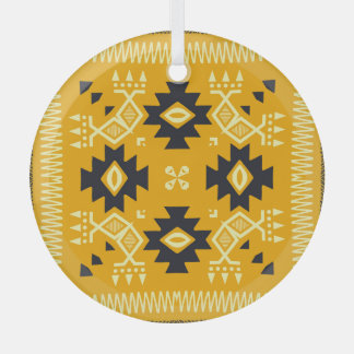 Adorno De Cristal Mantequilla cuadrada, batik floral paisley.