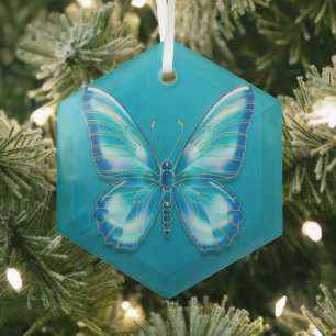 Adorno De Cristal Mariposa