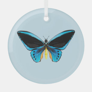 Adorno De Cristal Mariposa Ala de Pájaro