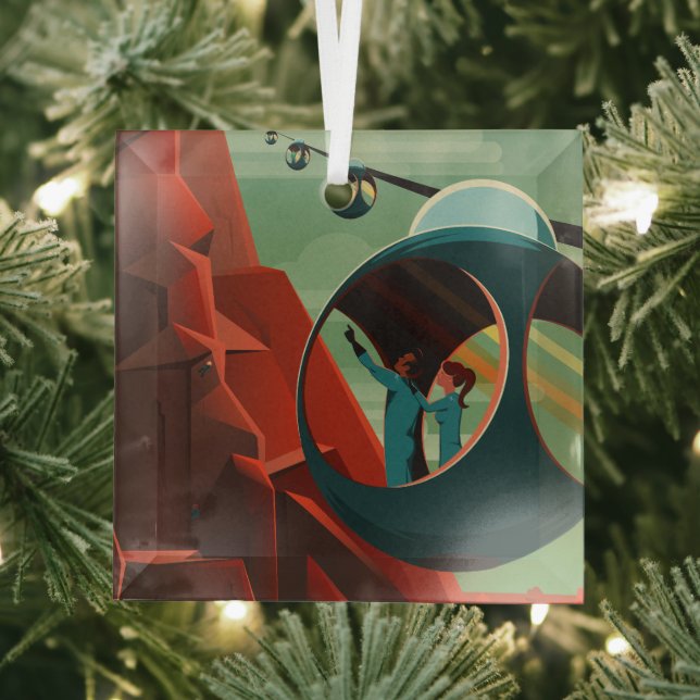 Adorno De Cristal Marte Olympus Mons Sistema Solar Volcán Más Alto (in situ)