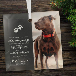 Adorno De Cristal Mascota Memorial Simple Moda Moderna Foto de poema