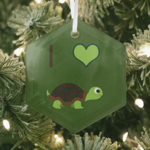 Adorno De Cristal Me encantan las tortugas