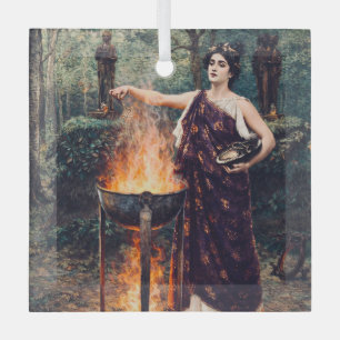 Adorno De Cristal Medea preparando su poción – 