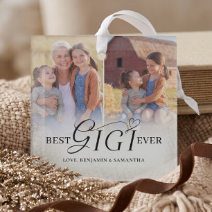 Adorno De Cristal Mejor Gigi de Todos los Tiempos Regalo Personaliza
