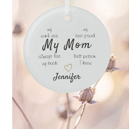 Adorno De Cristal Mi mamá Estrella del Norte Personalizado
