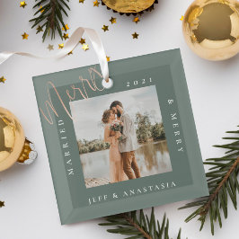 Adorno De Cristal Mínimo moderno, casado y con un guión de oro de mo