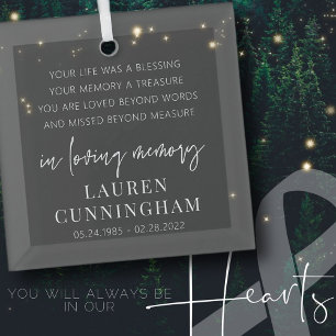 Adorno De Cristal Moda sencilla y elegante en memoria