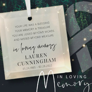 Adorno De Cristal Moda sencilla y elegante en memoria