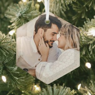 Adorno De Cristal Moderna Foto de Pareja Personalizada y Hecha a Med
