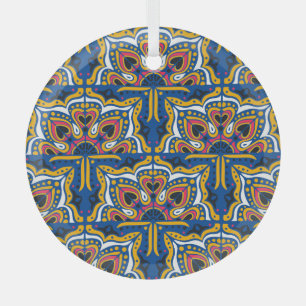 Adorno De Cristal Mosaico Indio Talavera: Cerámica sin Marea.
