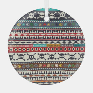 Adorno De Cristal Motivo aztec, diseño de patrones sin inconveniente