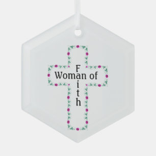 Adorno De Cristal Mujer de fe