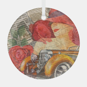 Adorno De Cristal Mujer Parisiense: Torre Eiffel Retro.