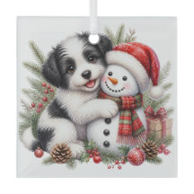 MUÑECO DE PERRO NAVIDEÑO CAPRICHOSO Y BONITO