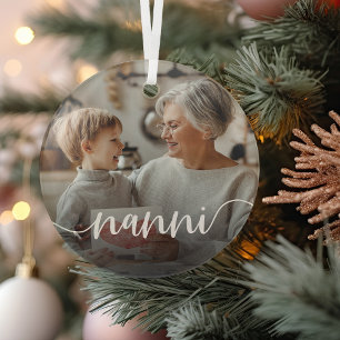 Adorno De Cristal Nanni Grandma Script Overlay
