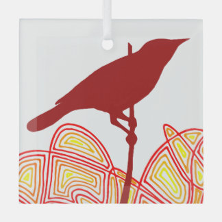 Adorno De Cristal Nápoles de papel de aves