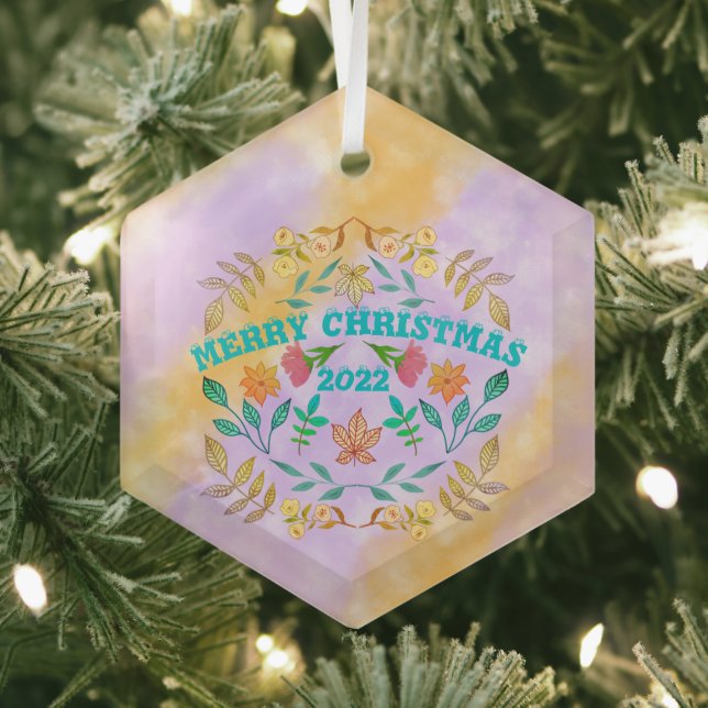 ADORNO DE CRISTAL NAVIDAD DE FERIA PERSONALIZADA 20XX (in situ)