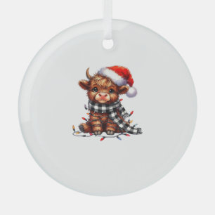 Adorno De Cristal Navidades alumbran a Navidades de vacas en Highlan