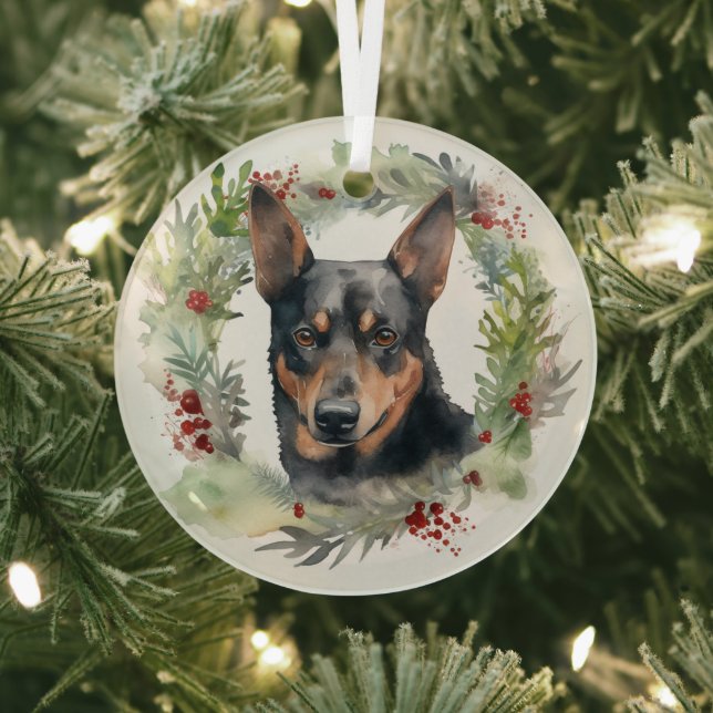 Adorno De Cristal Navidades australianos de Kelpie escribieron un po (in situ)