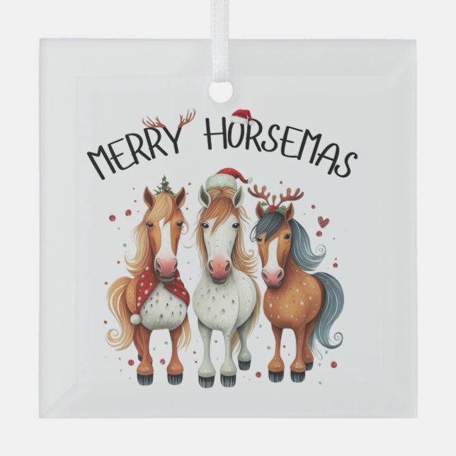 Adorno De Cristal Navidades Caballo Navidades de Jerez (Anverso)