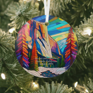 Adorno De Cristal Navidades casados con una pareja de vidrio con yos