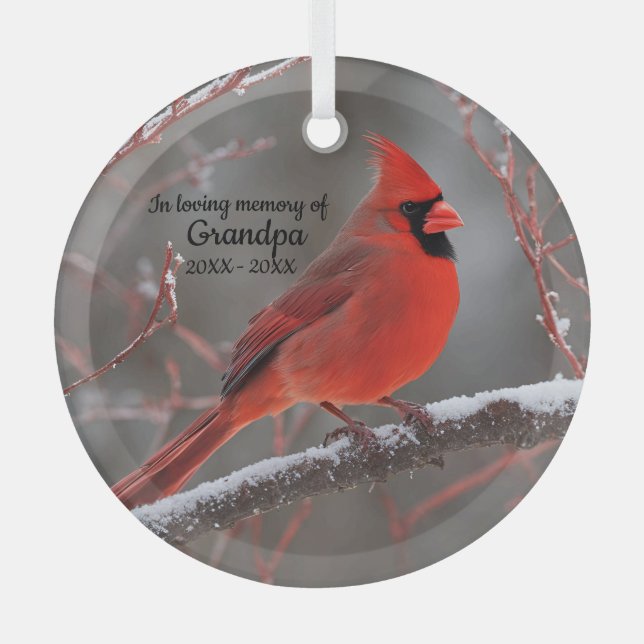 Adorno De Cristal Navidades conmemorativos personalizados (Anverso)