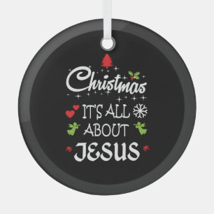 Adorno De Cristal Navidades cristianos - Todo se trata de la camiset