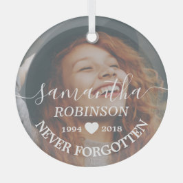 Adorno De Cristal Navidades de fotografía conmemorativos modernos