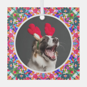 Adorno De Cristal Navidades de fotos personalizados Perro Mamá Mamá 