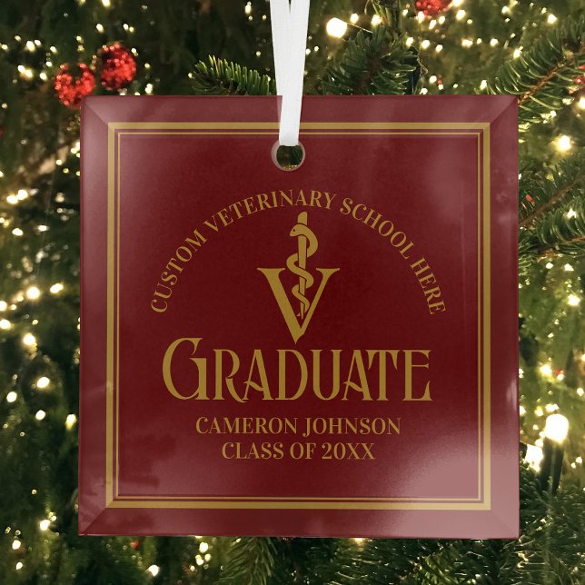 Adorno De Cristal Navidades de graduación de la Escuela Veterinaria  (Subido por el creador)