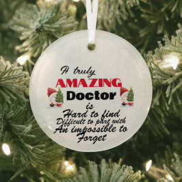 Adorno De Cristal Navidades de jubilación de médicas